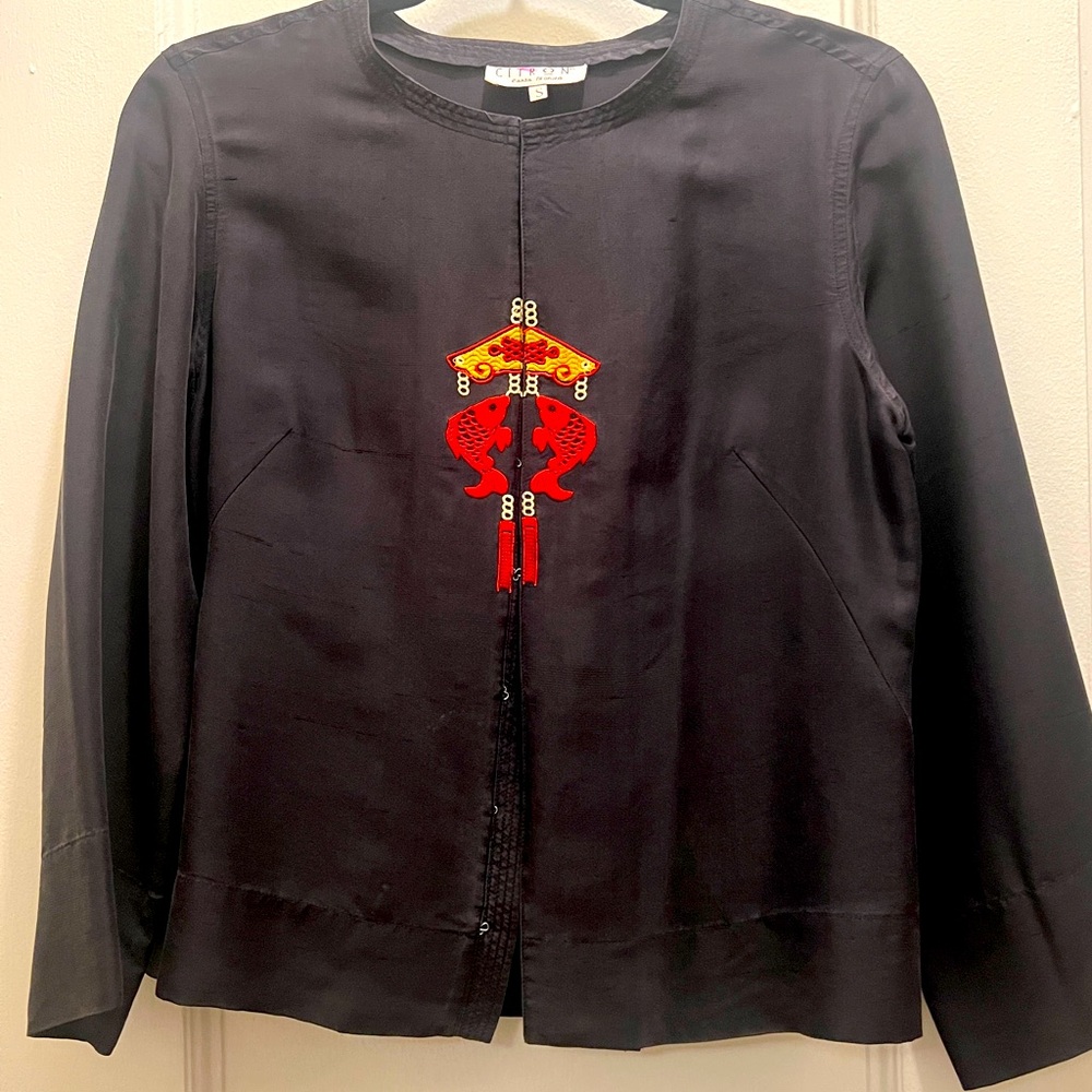Citron Lightweight Silk Jacket